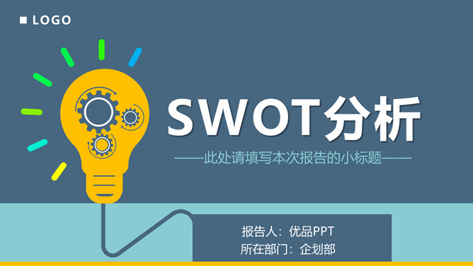 SWOT分析法培训课件PPT模板。内容包括SWOT分析模型、什么是SWOT分析、SWOT分析矩阵示意图、SWOT分析步骤。