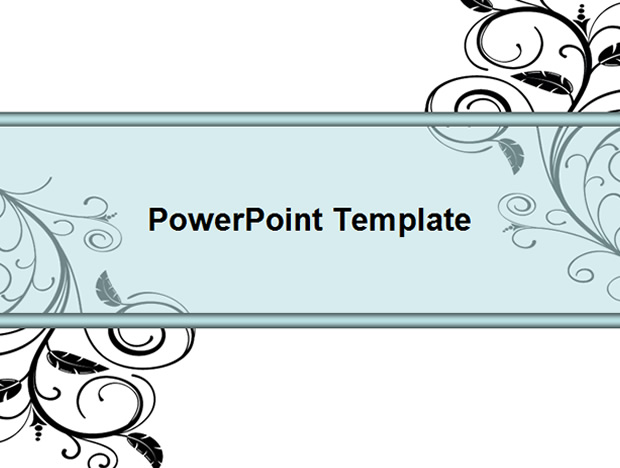 漂亮的花边线条色块图表PowerPoint幻灯片模板