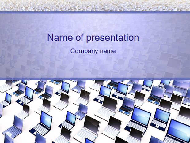 笔记本电脑科技PowerPoint幻灯片模板