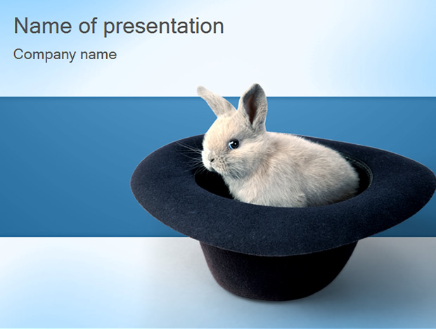 可爱小白兔PowerPoint幻灯片模板
