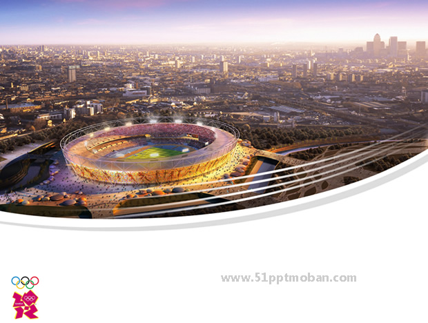 2012年伦敦奥运会Powerpoint模板 幻灯片演示文档 PPT下载