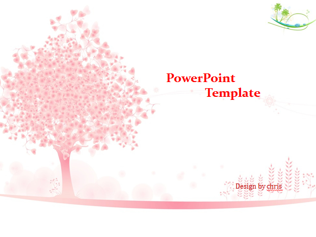 多彩小树Powerpoint模板 幻灯片演示文档 PPT下载1